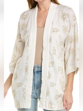 Johnny Was Jade linen Kimono